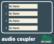 Audio Coupler default control panel